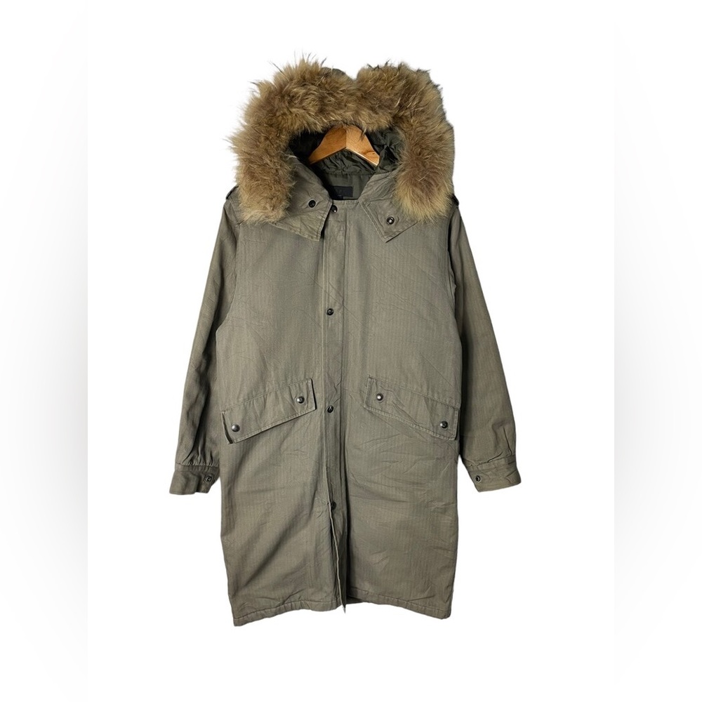 A.P.C Hooded Parka with Fur Trim